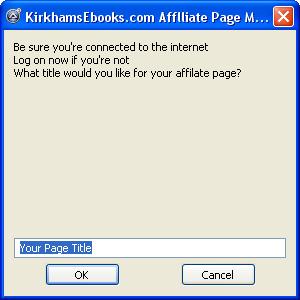 Free Affiliate Package for Affiliate Page Maker screenshot